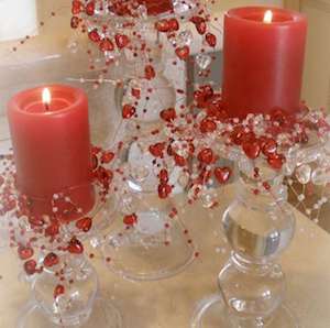Valentine's Day Candle Decor
