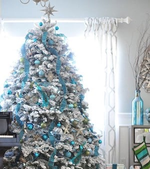White + Blue Christmas Tree 