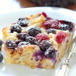 Blueberry Croissant Bake