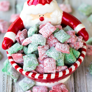 Christmas Muddy Buddies Treats