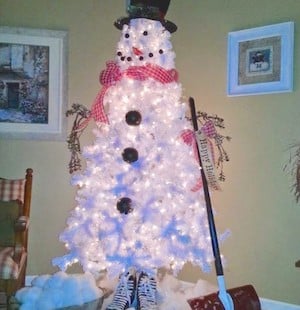 easy Snowman Christmas Tree