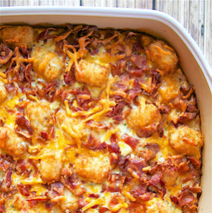 Cracked Out Tater Tot Breakfast Casserole