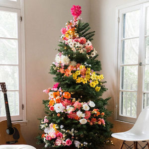 DIY Floral Christmas Tree