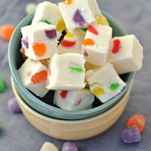 Gumdrop Candy Christmas Fudge Recipe