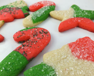 Marble Sugar Christmas Cookies 