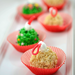 Rice Krispie Treat Christmas Ornaments 