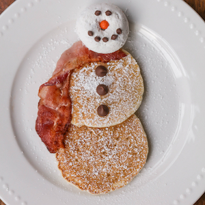 Snowman Pancakes