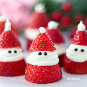 Strawberry Santas for kids