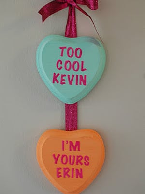 Candy Heart Sign Valentine's Day decoration idea