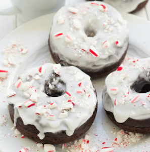 Peppermint Mocha Donuts