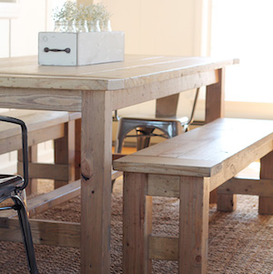 Farmhouse kitchen Bench