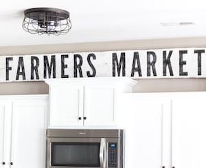 Painted Farmer's Market Sign