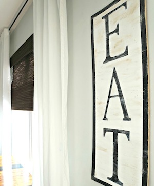 DIY farmhosue kitchen wooden Eat Sign 