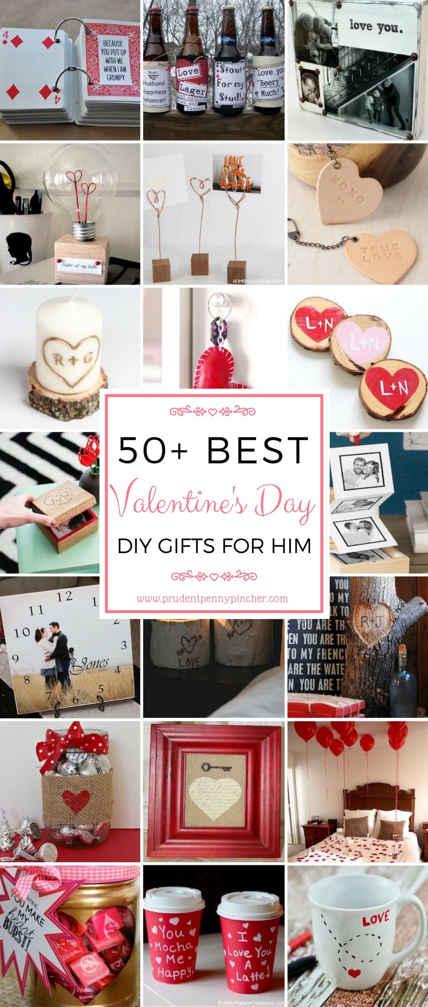 50 DIY Valentines Day Gifts for Him - Prudent Penny Pincher