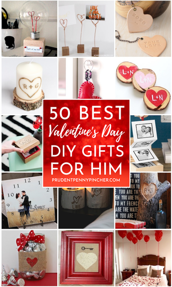 50 Diy Valentines Day Gifts For Him Prudent Penny Pincher