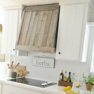 Wood Range Hood Cover for the Stove