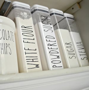 farmhouse style kitchen Pantry Labels