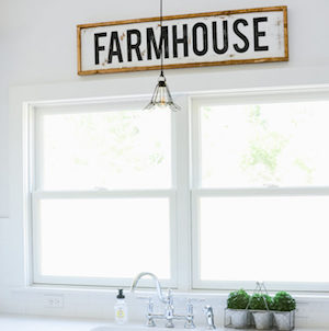 DIY Framed Wood Farmhouse Sign