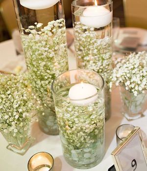 Baby's Breath and Floating Candles