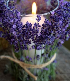 Lavender & Twine Wrapped Candles