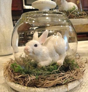 Dollar Tree bunny Cloche easter decoration