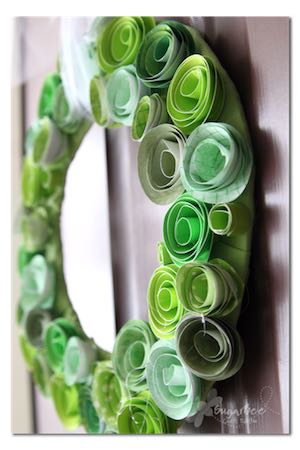 st patrick's day Paper Flower Wreath