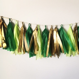 Tissue Paper St. Patrick's Day Garland