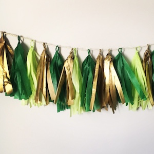 Tissue Paper St. Patrick's Day Garland craft