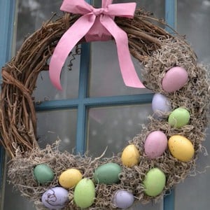 Easter Egg Moss Wreath