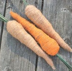 Twine Carrots spring decor idea