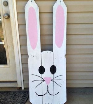 Fence Picket wood Bunny