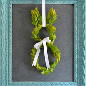 Bunny Boxwood Wreath