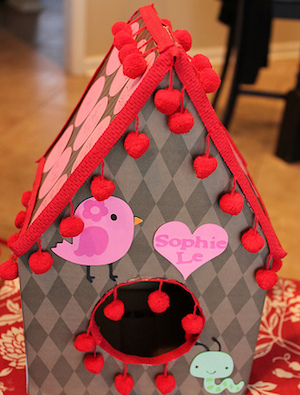 Birdhouse Valentine Box for School