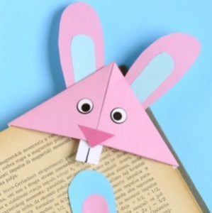 Easter Bunny Corner Bookmark