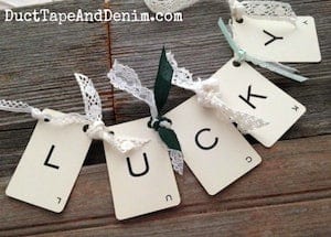 lucky vintage playing card garland