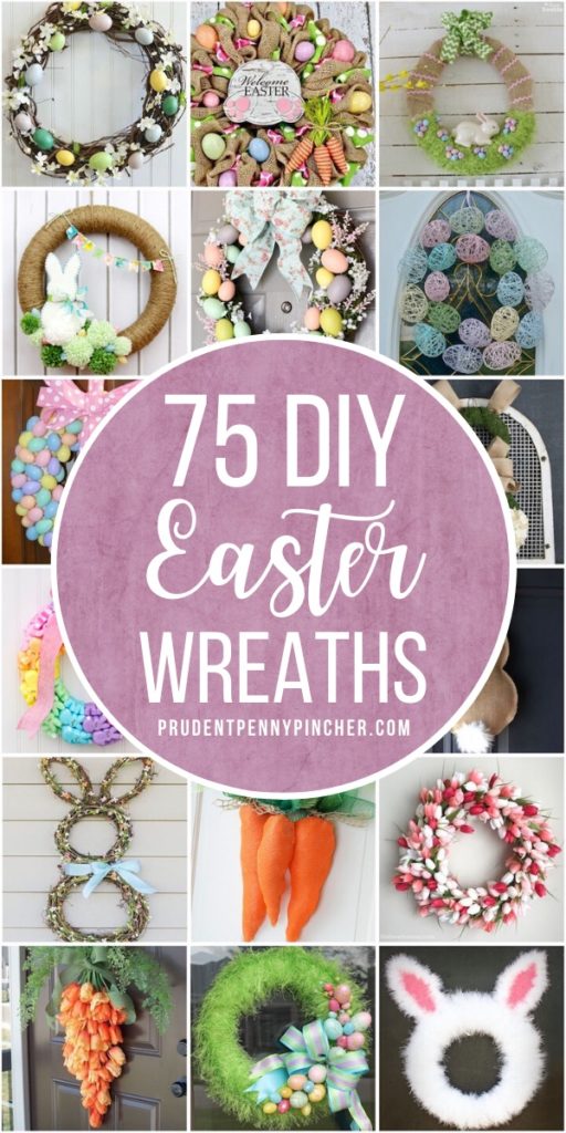 75 best diy easter wreaths prudent penny pincher