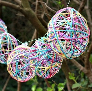 Yarn Egg Garland