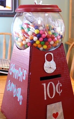 Gumball Machine Card Holder