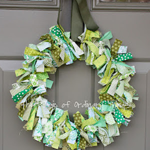 Fabric Scrap Wreath