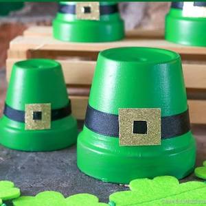 Clay Pot Leprechaun Hats