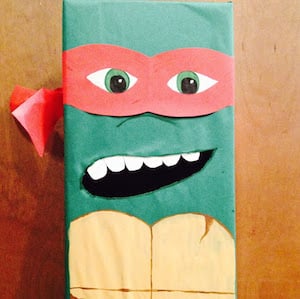 ninja turtle Valentine Box