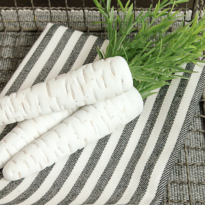 White painted Dollar Tree Carrots easter craft for adults