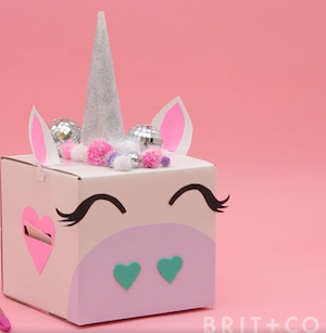 DIY Unicorn Valentine Box