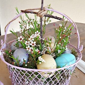 DIY Easter Egg Basket Makeover 