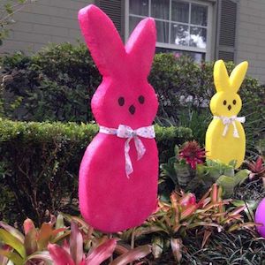 Large Easter Peep Lawn Stakes Decoration