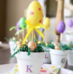 DIY Easter Egg Topiary