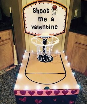 Basketball Court Valentine Box