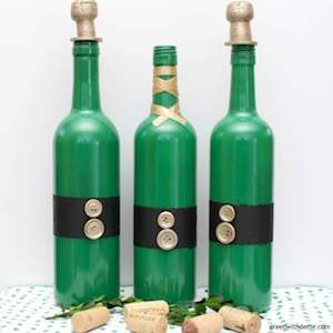  Leprechaun Hat Wine Bottle Centerpieces