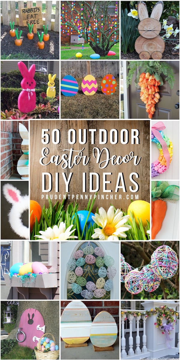 50 ideas de decoración de Pascua de bricolaje para exteriores