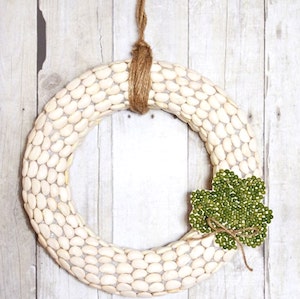 Lima Beans st patrick's day wreath